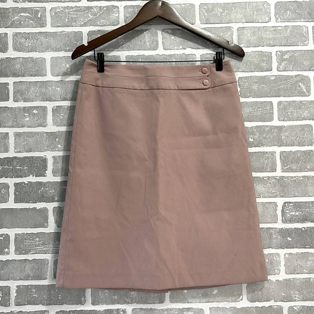 Vintage G2000 Blush Pink A Line Skirt Women’s Size 11 Back Slit Workwear